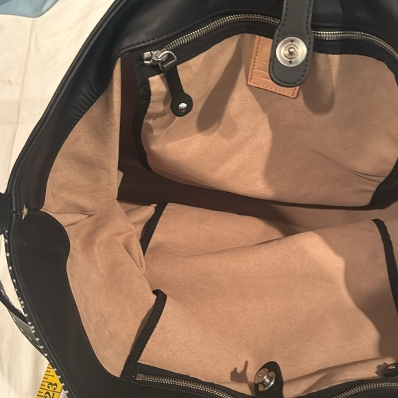 Gianni Segatta big black and white leather bag. Made in Italy 🇮🇹 - Picture 9 of 10